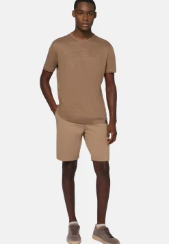 Bermuda In Cotone Tencel Elasticizzato