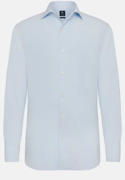 Camicia Rosa In Cotone Dobby Regular Fit