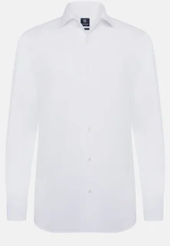 Camicia Rosa In Cotone Dobby Regular Fit