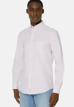 Camicia Rosa In Oxford Di Cotone Organico Reg