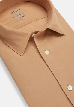 Camicia Sabbia In Tencel Lino Regular Fit