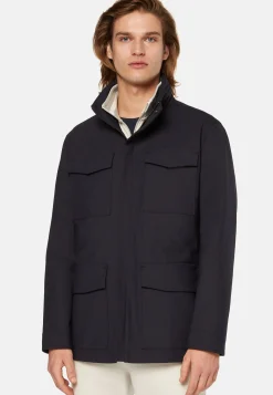 Field Jacket In Lana Tecnica