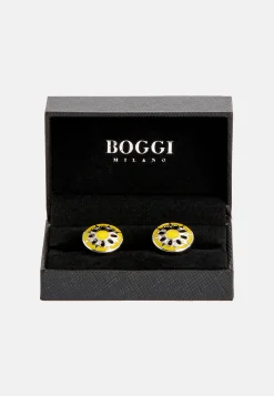 Gemelli Camicia Circolari Con Fiore
