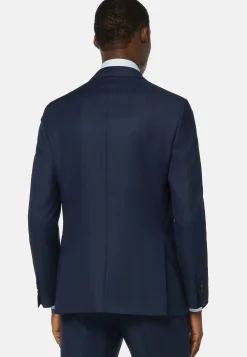 Giacca Bluette Occhio Di Pernice In Lana Super 110