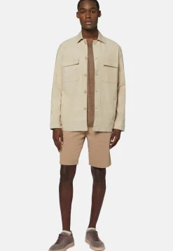 Giacca Camicia Link In Cotone E Lino