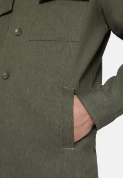 Giacca Camicia Link In Cotone E Lino