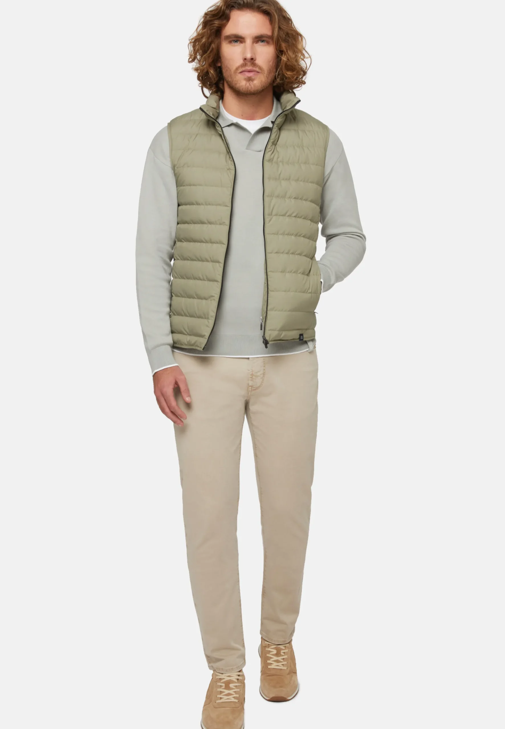 Gilet In Tessuto Riciclato In Piuma D'Oca