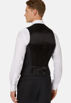 Gilet Navy In Sallia Di Lana