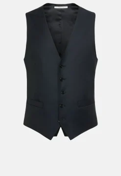Gilet Navy In Sallia Di Lana