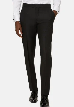 Pantaloni Da Smoking In Lana