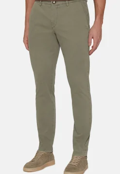 Pantaloni In Cotone Elasticizzato