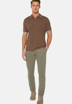 Pantaloni In Cotone Elasticizzato