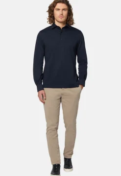 Pantaloni In Cotone Elasticizzato