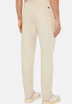 Pantaloni In Cotone Elasticizzato