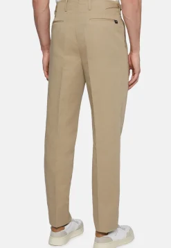 Pantaloni In Cotone Lino