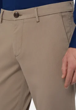 Pantaloni In Cotone Tencel Elasticizzato