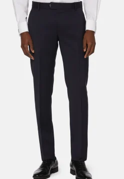 Pantaloni In Saglia Di Lana Elasticizzata