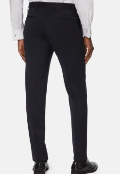 Pantaloni In Saglia Di Lana Elasticizzata