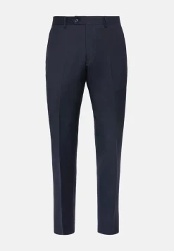 Pantaloni Micro Struttura In Lana