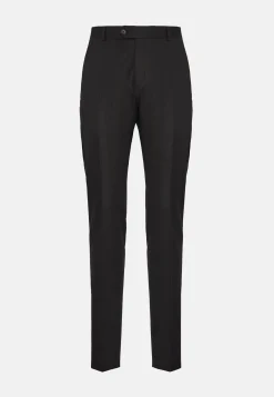 Pantaloni Navy Blue In Lana Super 130 Slim Fit