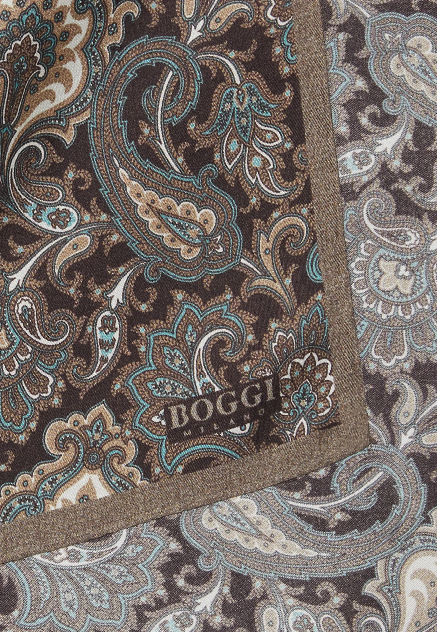 Pochette Motivo Paisley In Seta