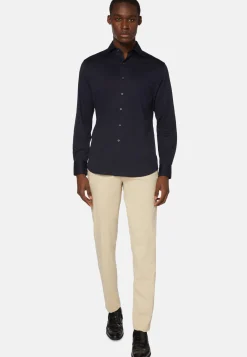 Polo Camicia In Jersey Di Cotone Regular Fit