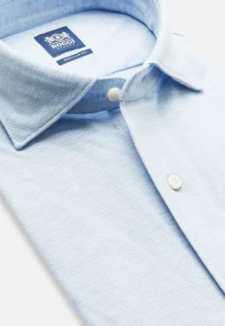 Polo Camicia In Piqué Di Cotone Regular Fit