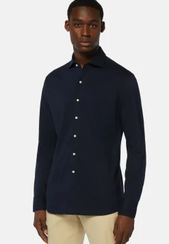 Polo Camicia In Piqué Di Cotone Regular Fit