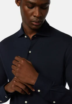 Polo Camicia In Piqué Di Cotone Regular Fit