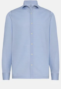 Polo Camicia In Piquè Filo Di Scozia Slim Fit