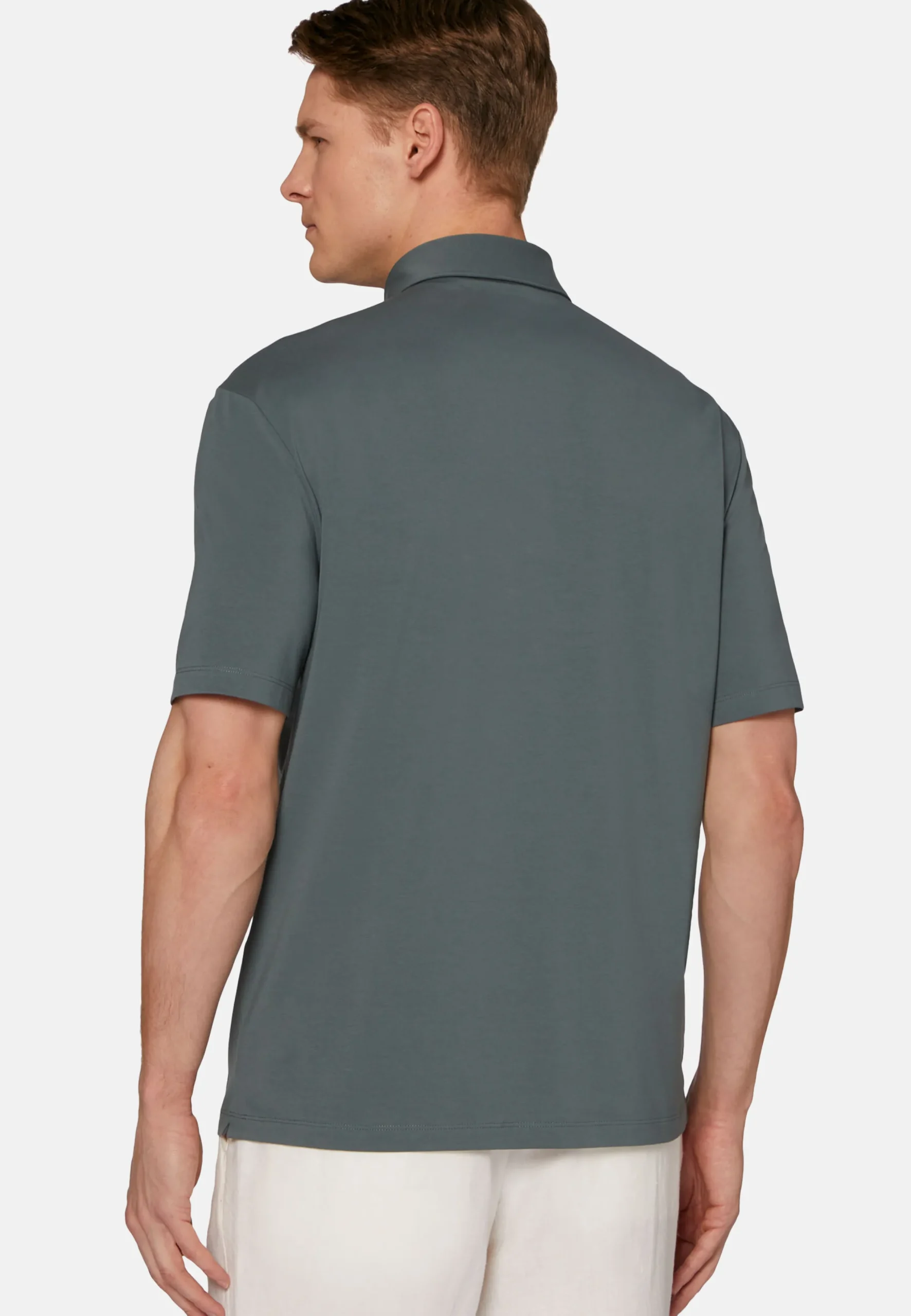 Polo In Cotone Supima Elasticizzato