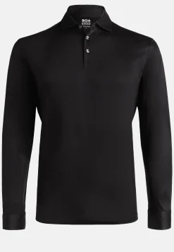 Polo In Jersey Di Cotone Pima Regular Fit Manica Lunga