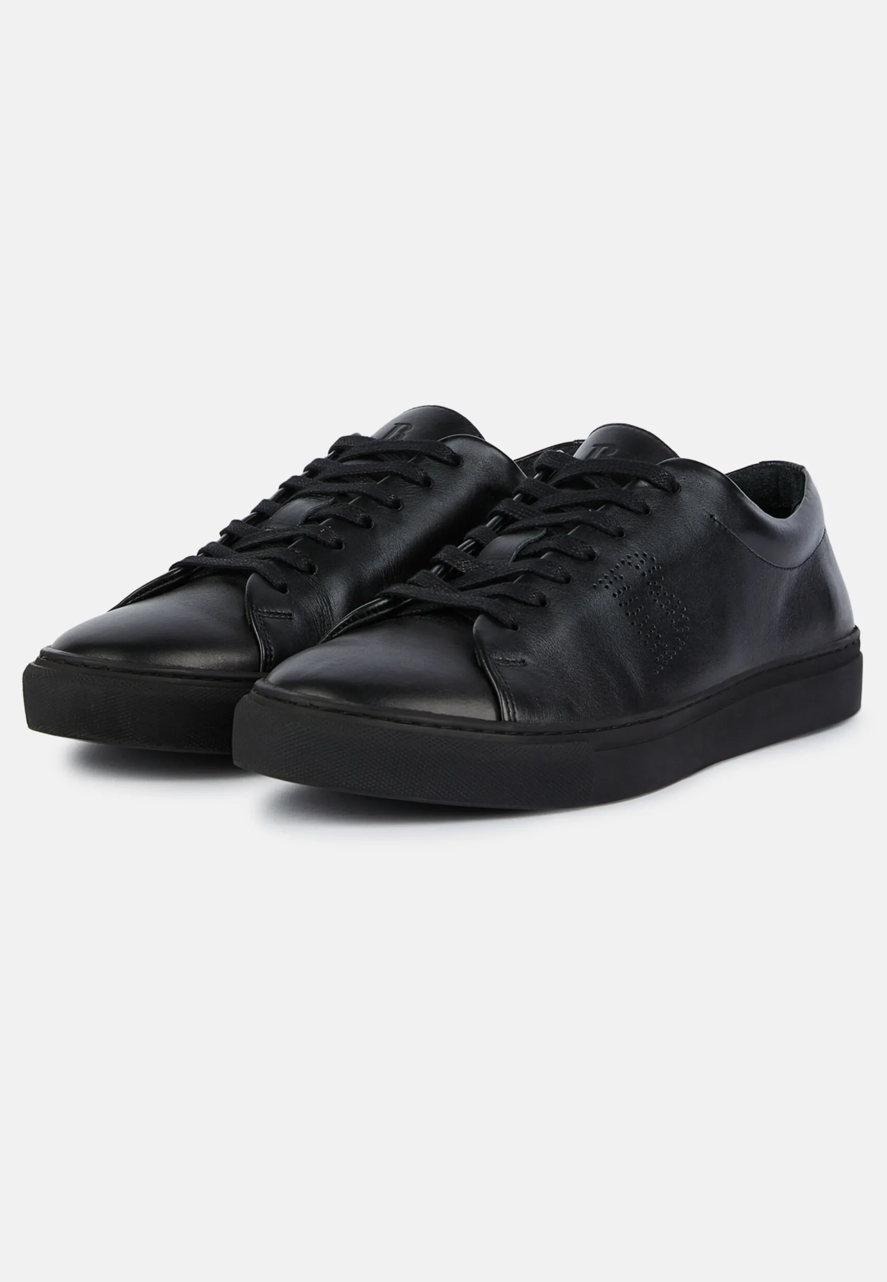 Sneakers Con Logo In Pelle Nere