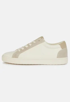 Sneakers In Canvas E Suede Navy Blu