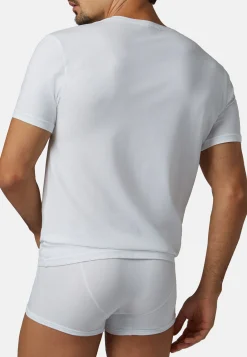 T-shirt In Jersey Di Cotone Elasticizzato