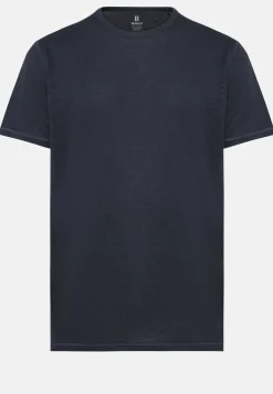 T-Shirt In Jersey Di Lino Stretch Elasticizzato