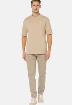 T-Shirt In Misto Cotone